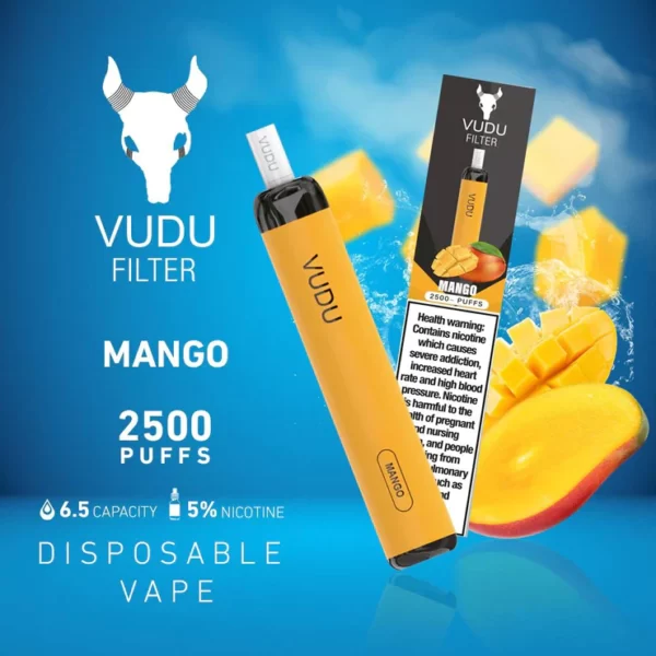 VUDU FILTER DISPOSABLE 2500 PUFFS (50MG)