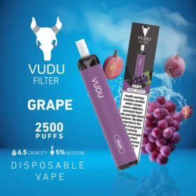 VUDU FILTER DISPOSABLE 2500 PUFFS (50MG)