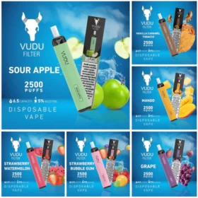 VUDU FILTER DISPOSABLE 2500 PUFFS (50MG)